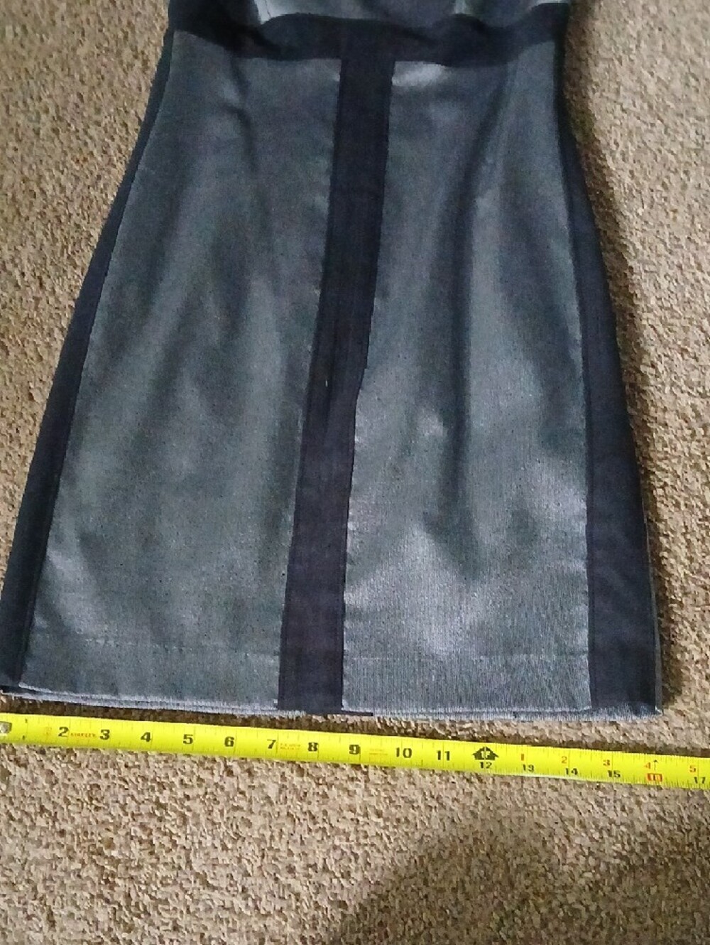 bebe Gray and Black Paneled Mini Dress - Picture 3 of 7